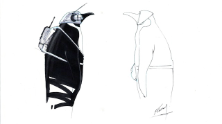 Illustration for article titled Batman Returns concept art reveals unused penguins armed with buzzsaws and boxing gloves